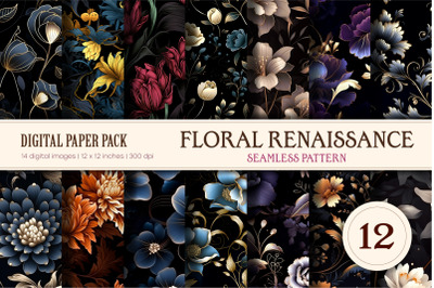 Floral Seamless Patterns 12. Renaissance.