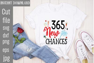 365 New Chances SVG cut file,Happy New Year SVG Bundle, Hello 2024 Svg