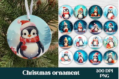 Christmas ornaments sublimation bundle | Penguin ornaments