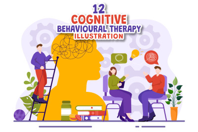 12 Cognitive Behavioural Therapy Illustration