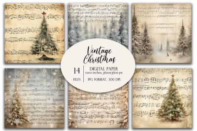 Classical Music Sheet, Retro Scrapbook Backgrounds
