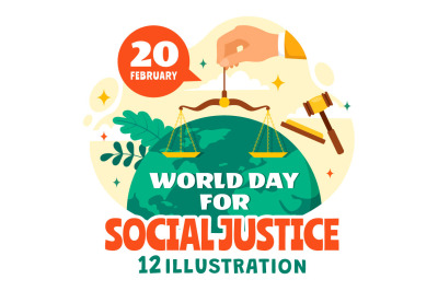 12 World Day of Social Justice Illustration