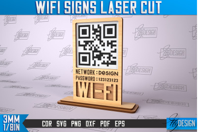 Wifi Signs Laser Cut | Laser Cut SVG Design | CNC Files