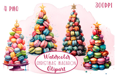 Christmas tree Macaroons Cookie Clipart Png