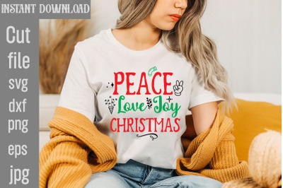 Peace Love Joy Christmas SVG cut file,Christmas png Bundle, pink Chris