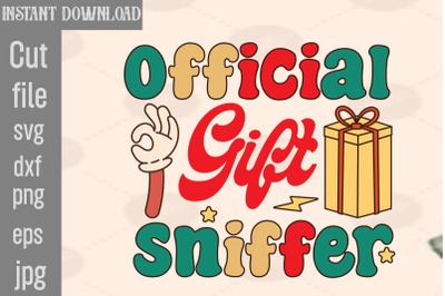 Official Gift Sniffer SVG cut file,hristmas Tis The Season Christmas T