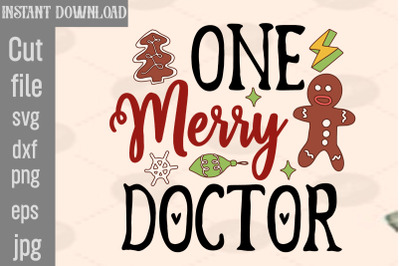 One Merry Doctor SVG cut file,Christmas png Bundle, pink Christmas png