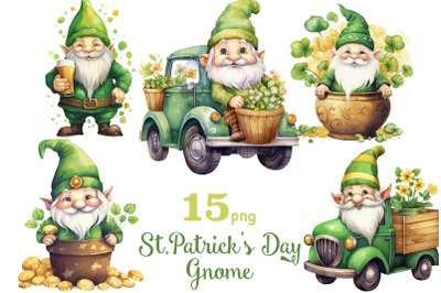 St.Patricks Day Clipart | St.Patricks Day Gnome PNG Set
