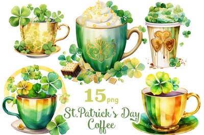 St.Patricks Day Clipart | St.Patricks Day Coffee PNG
