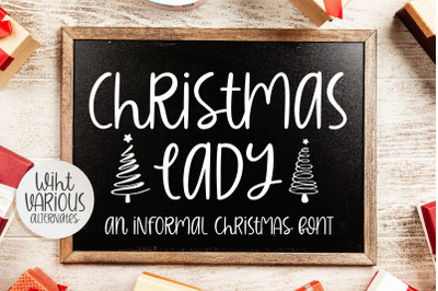 Christmas Lady - An Informal Font