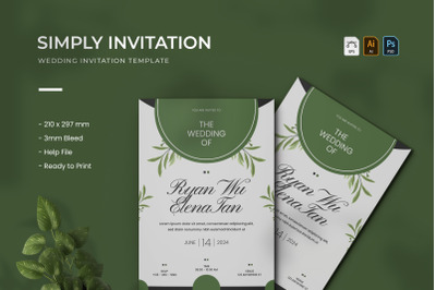 Simply - Wedding Invitation