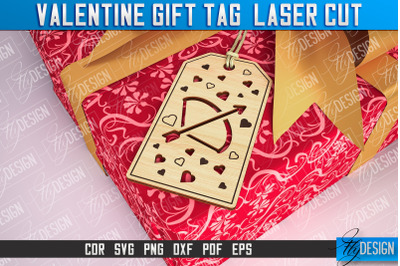 Valentine Gift Tag Laser Cut Design | Valentine Day Design | Gift Tag