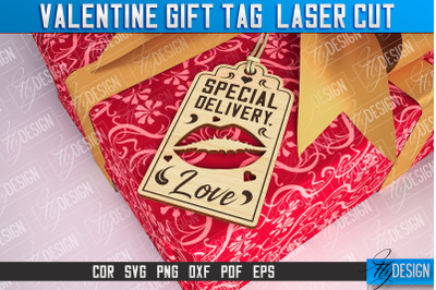 Valentine Gift Tag Laser Cut Design | Valentine Day Design | Gift Tag