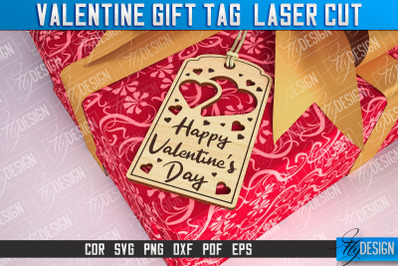 Valentine Gift Tag Laser Cut Design | Valentine Day Design | Gift Tag