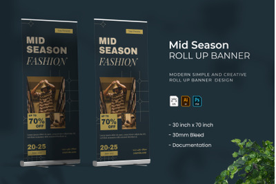 Mid Season Fashion - Roll Up Banner
