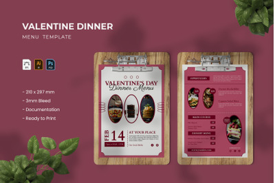 Valentine Dinner - Menu