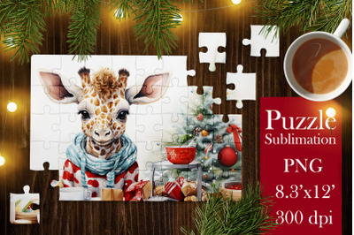 Christmas Baby Animal| Puzzles Sublimation PNG