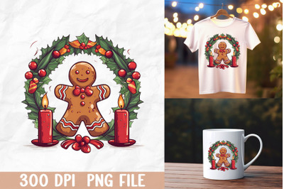 Gingerbread Man Wreath Design