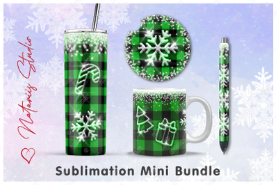 Christmas Mini Bundle - Tumbler, Mug, Pen, Coaster.