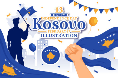 13 Kosovo Independence Day Illustration