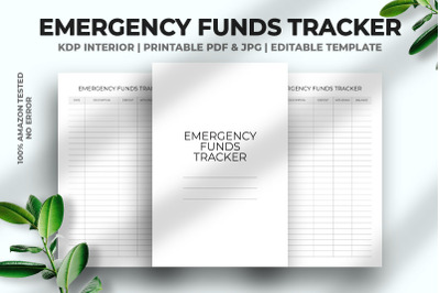 Emergency Funds Tracker KDP Interior