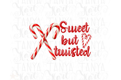 Sweet But Twisted, Christmas Candy Cane PNG Instant Download