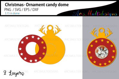 Christmas Ornaments candy dome