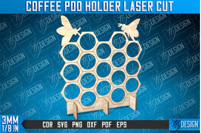 Coffee Pod Holder Laser Cut | Laser Cut Design | CNC File