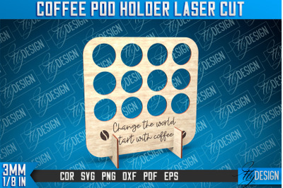 Coffee Pod Holder Laser Cut | Laser Cut Design | CNC File