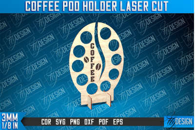 Coffee Pod Holder Laser Cut | Laser Cut Design | CNC File