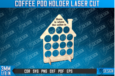 Coffee Pod Holder Laser Cut | Laser Cut Design | CNC File