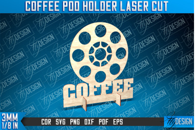 Coffee Pod Holder Laser Cut | Laser Cut Design | CNC File