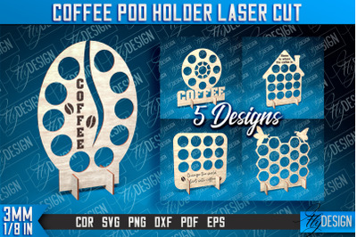 Coffee Pod Holder Laser Cut | Laser Cut Design | CNC File