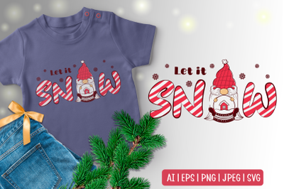 Christmas Sublimation Gnome SVG