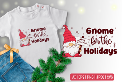 Christmas Sublimation Gnome SVG