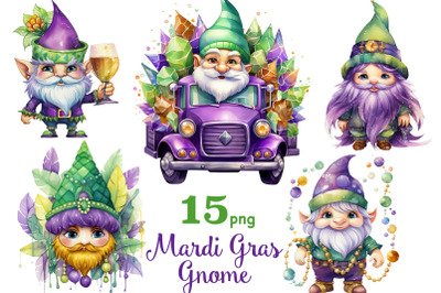 Mardi Gras Gnomes Clipart | Fat Tuesday PNG