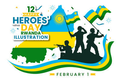 12 Rwanda Heroes Day Illustration