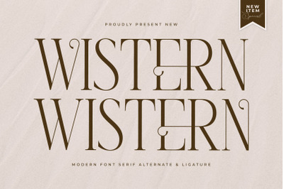 Wistern Typeface
