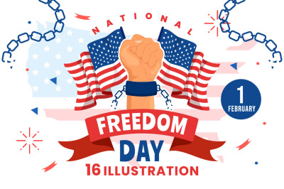 16 National Freedom Day Illustration