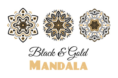 Black And Gold Mandala