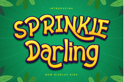 Sprinkle Darling Typeface