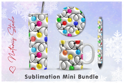 Christmas Inflated Mini Bundle - Tumbler, Mug, Pen, Coaster.