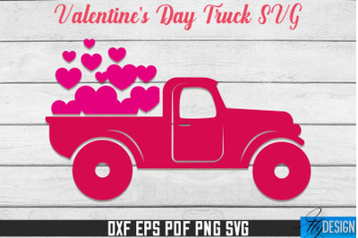 Valentine&#039;s Day Truck SVG | SVG Design | SVG File