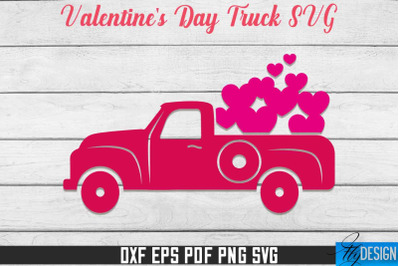 Valentine&#039;s Day Truck SVG | SVG Design | SVG File