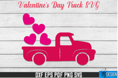 Valentine&#039;s Day Truck SVG | SVG Design | SVG File