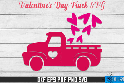 Valentine&#039;s Day Truck SVG | SVG Design | SVG File