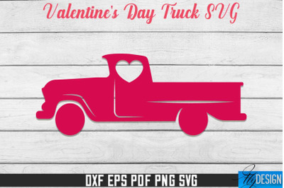 Valentine&#039;s Day Truck SVG | SVG Design | SVG File