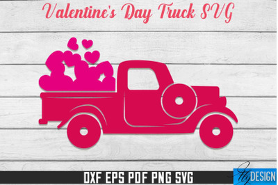 Valentine&#039;s Day Truck SVG | SVG Design | SVG File