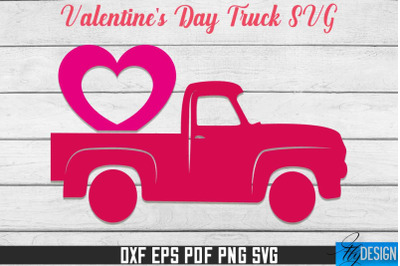 Valentine&#039;s Day Truck SVG | SVG Design | SVG File