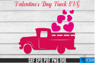 Valentine&#039;s Day Truck SVG | SVG Design | SVG File